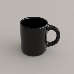 Black Coffee Mug Cup