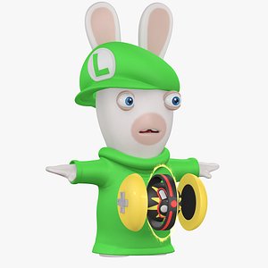 Luigi Character Bworbs Slam-Held Weapon Mario Rabbids Kingdom model