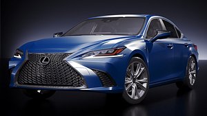 LexusES F-Sport 2019 3D model