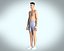 Mens running short with mesh fabric