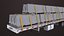Flatbed Trailer 7 Loads Single Mat Textures All PBR Unity UE Textures 3D model