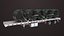 Flatbed Trailer 7 Loads Single Mat Textures All PBR Unity UE Textures 3D model