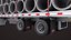 Flatbed Trailer 7 Loads Single Mat Textures All PBR Unity UE Textures 3D model