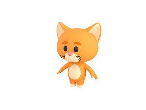 3D Character163 Cat model