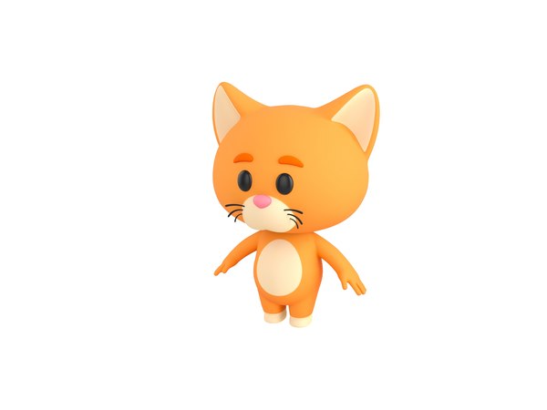 3D Character163 Cat model