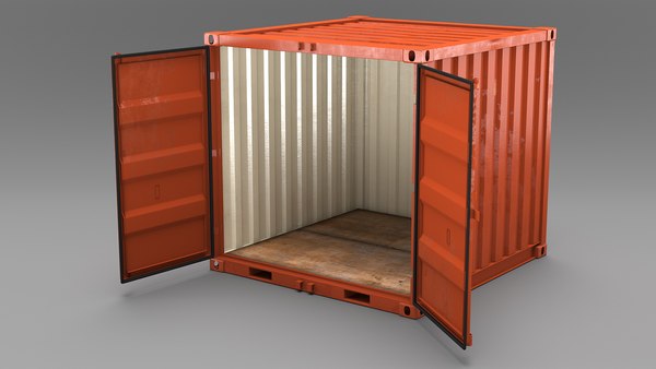 modelo 3d Contenedor de envío de 8 pies - TurboSquid 2151830