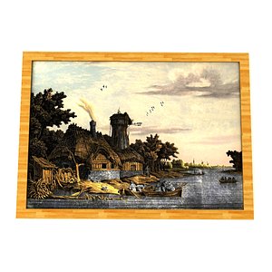 3D Old Oil Painting