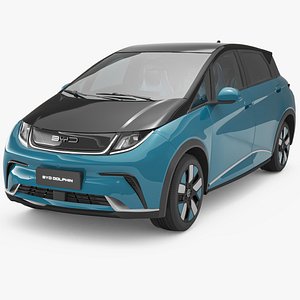 3D 2024 BYD Dolphin With Interior 3D model