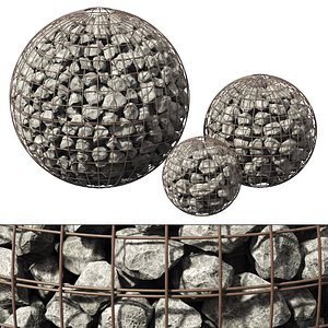 3D Gabion sphere n2