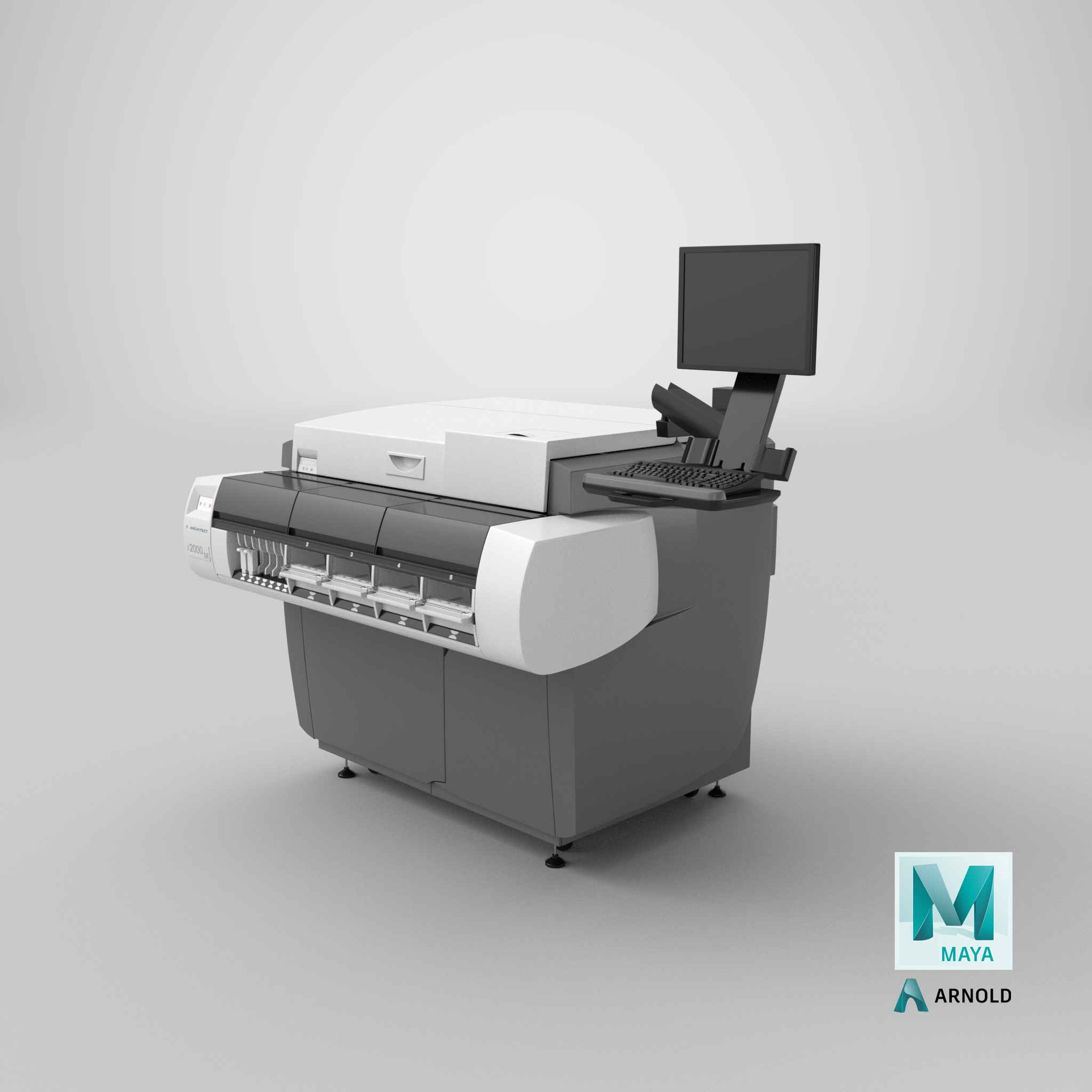 Abbott Architect i2000SR Immunoassay Analyzer model TurboSquid 1731162