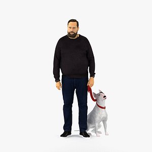 Man with dog 0465
