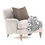 Luxury Classic Armchair with throw pillow and blanket