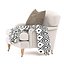 Luxury Classic Armchair with throw pillow and blanket