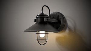 3D Industrial Street Lamp