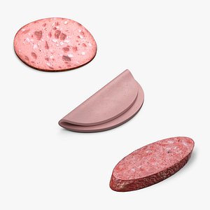 Sliced Sausages Collection 3D model