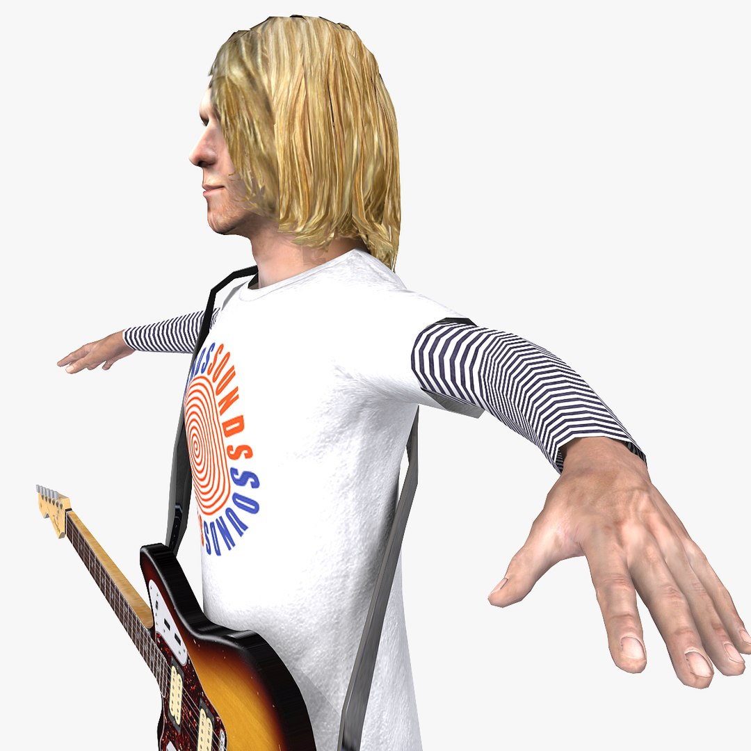 3d Max Rigged Kurt Cobain