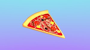3D pizza slice