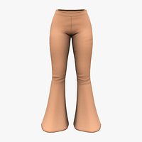 1970s Clay Brown Retro Bell Bottom Pants