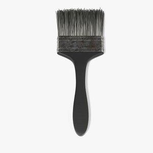 3d model rusty paint brush