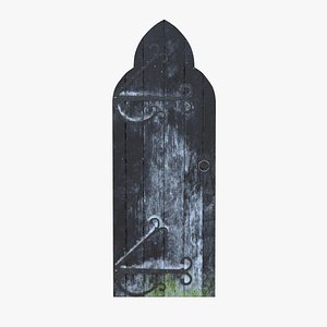 Castle Door 05 Low Poly Realistic 3D