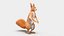 Red Squirrel Fur Rigged