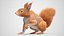 Red Squirrel Fur Rigged