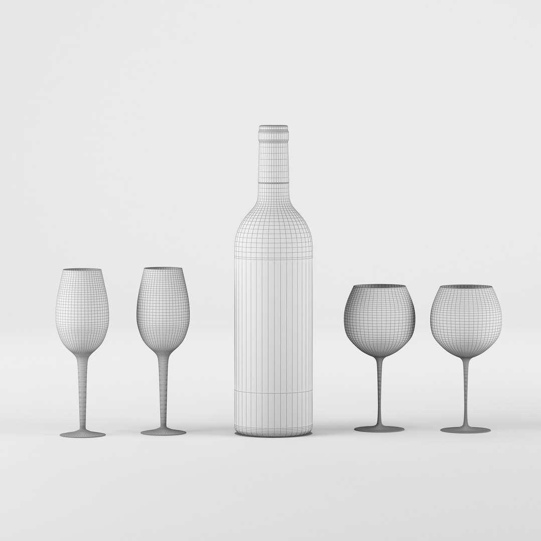 Alcohol Set 8: Echelon 3d Model