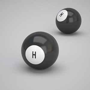 H Snooker Ball 3D model