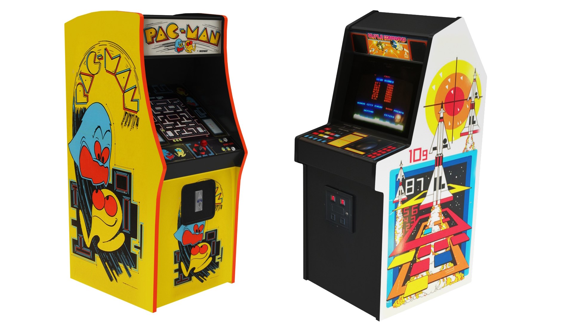 Pacman Command Arcade Machine 3D Model - TurboSquid 1502054