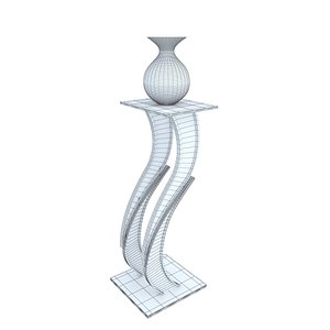 3D steel pedestal model