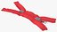 Two Way Zipper Opened Red