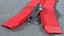 Two Way Zipper Opened Red