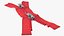 Two Way Zipper Opened Red
