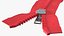 Two Way Zipper Opened Red