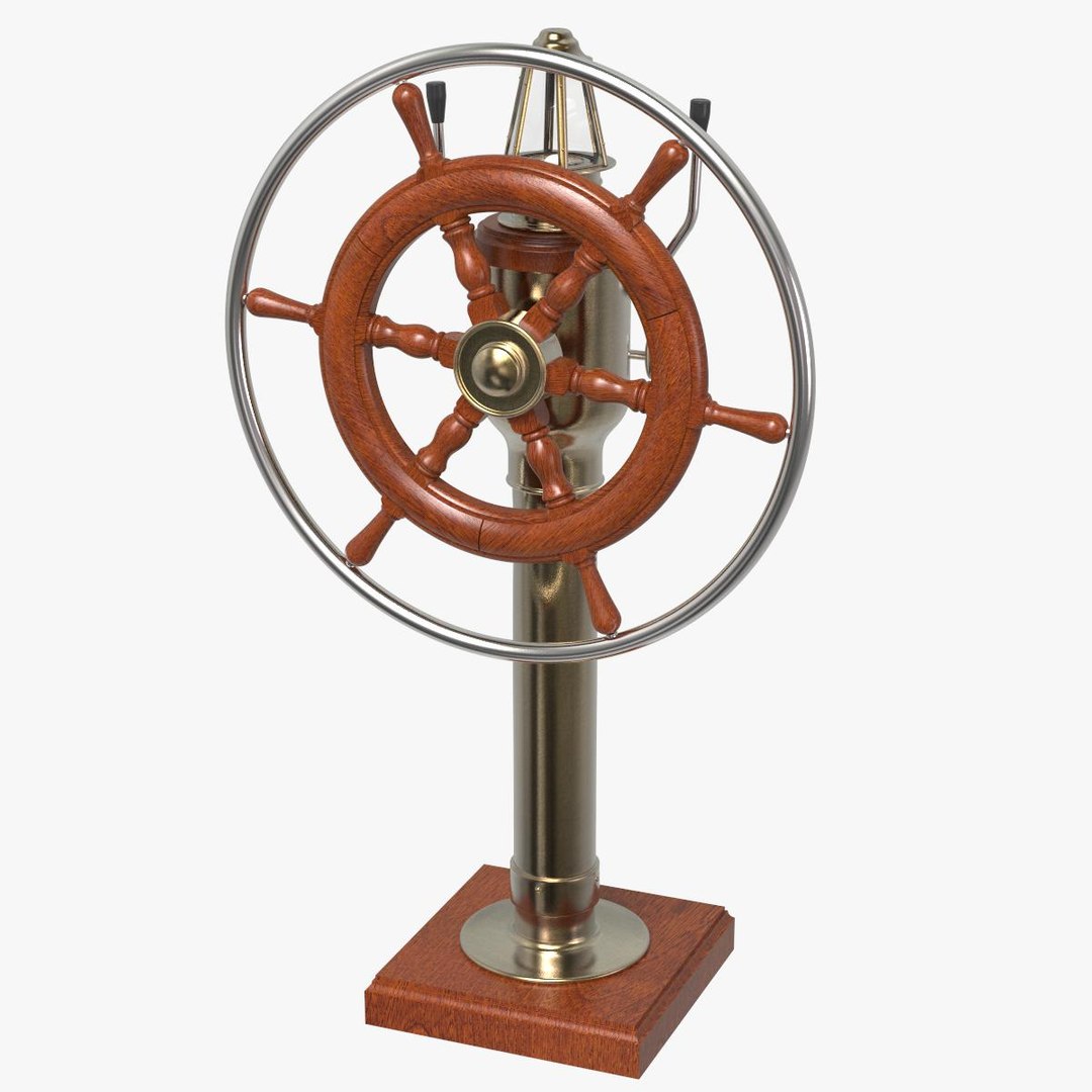 3D model Ship Wheel and Binacle TurboSquid 2030297