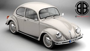 3d model volkswagen beetle 2003