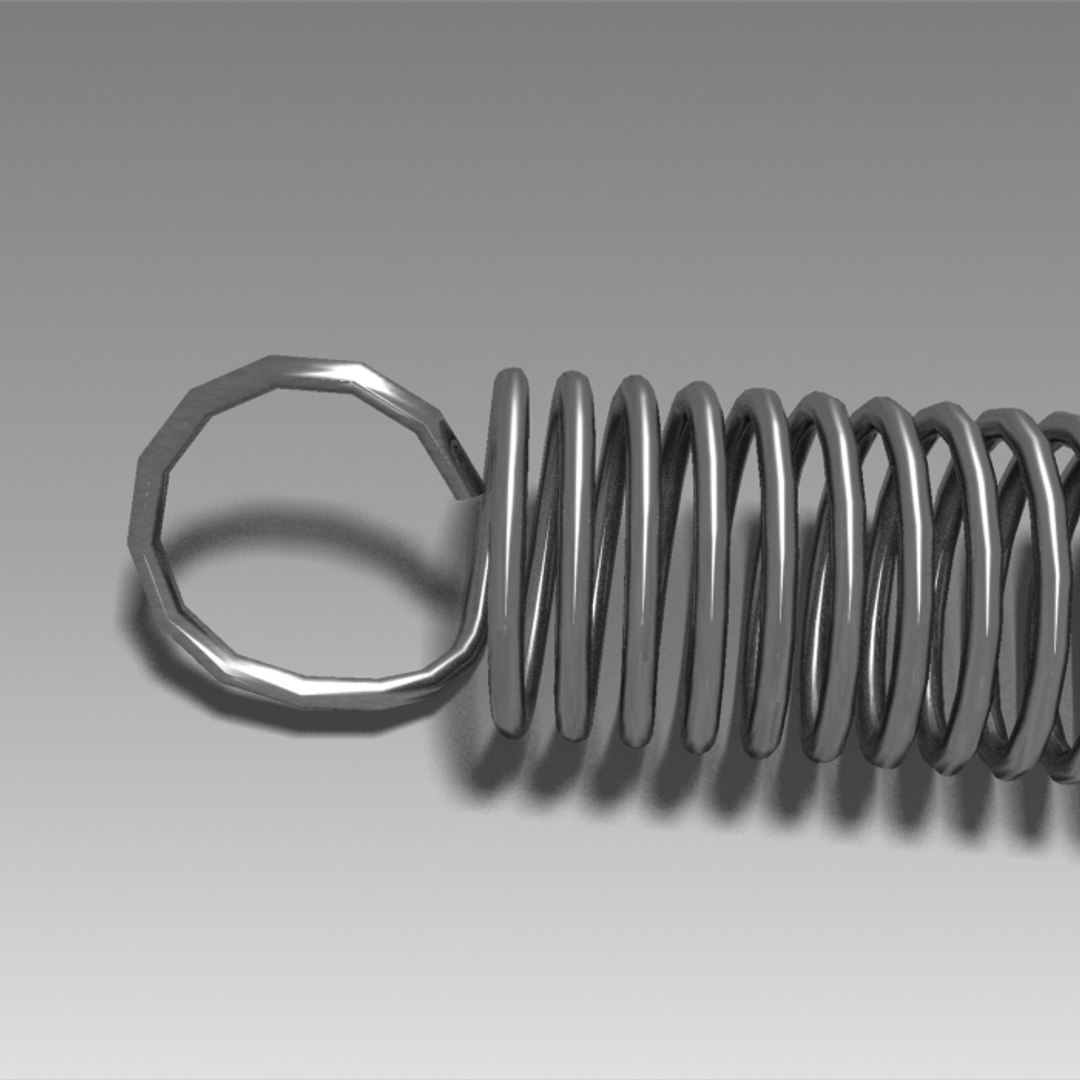 3dsmax mechanical spring