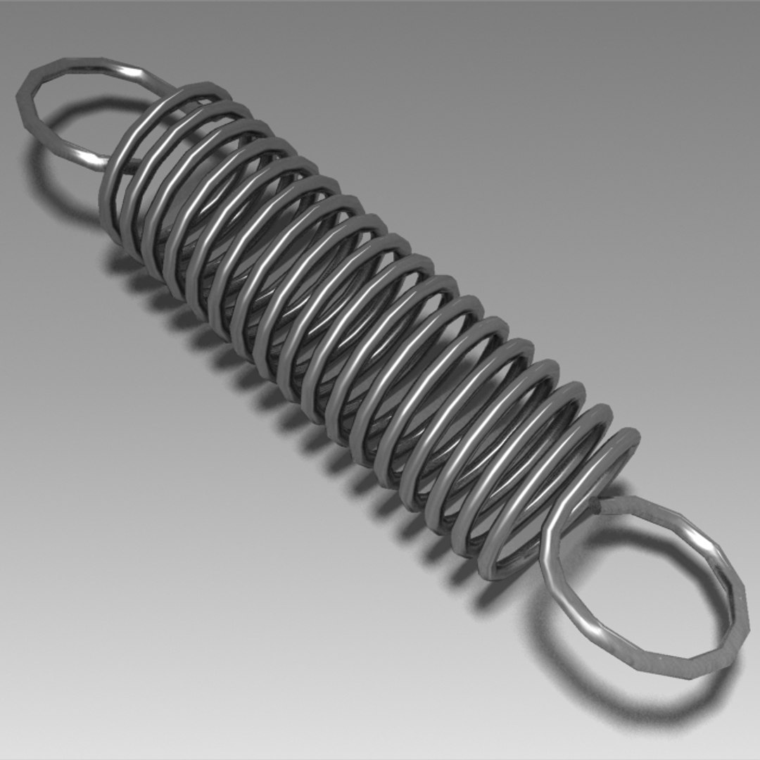 3dsmax Mechanical Spring