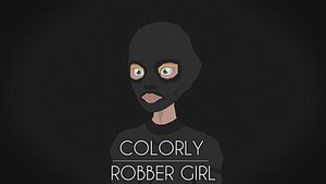 Colorly - Robber Girl - Game Ready - Rigged - Customizable
