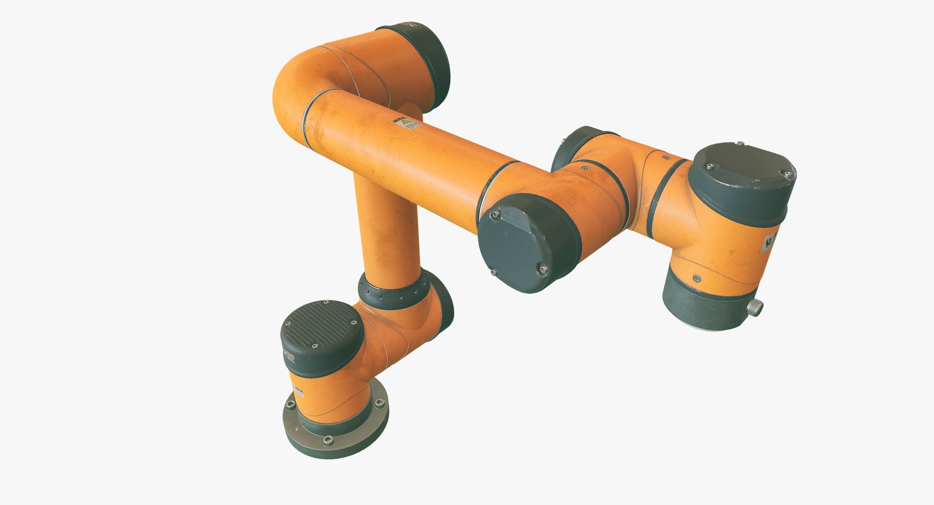 Used Collaborative Robot 3D model https://p.turbosquid.com/ts-thumb/QK/IUnhj1/7O/screenshot005/jpg/1673197941/1920x1080/fit_q87/99ed8ad7a20f6b4c8c6d73afd7d469afe4da71bb/screenshot005.jpg