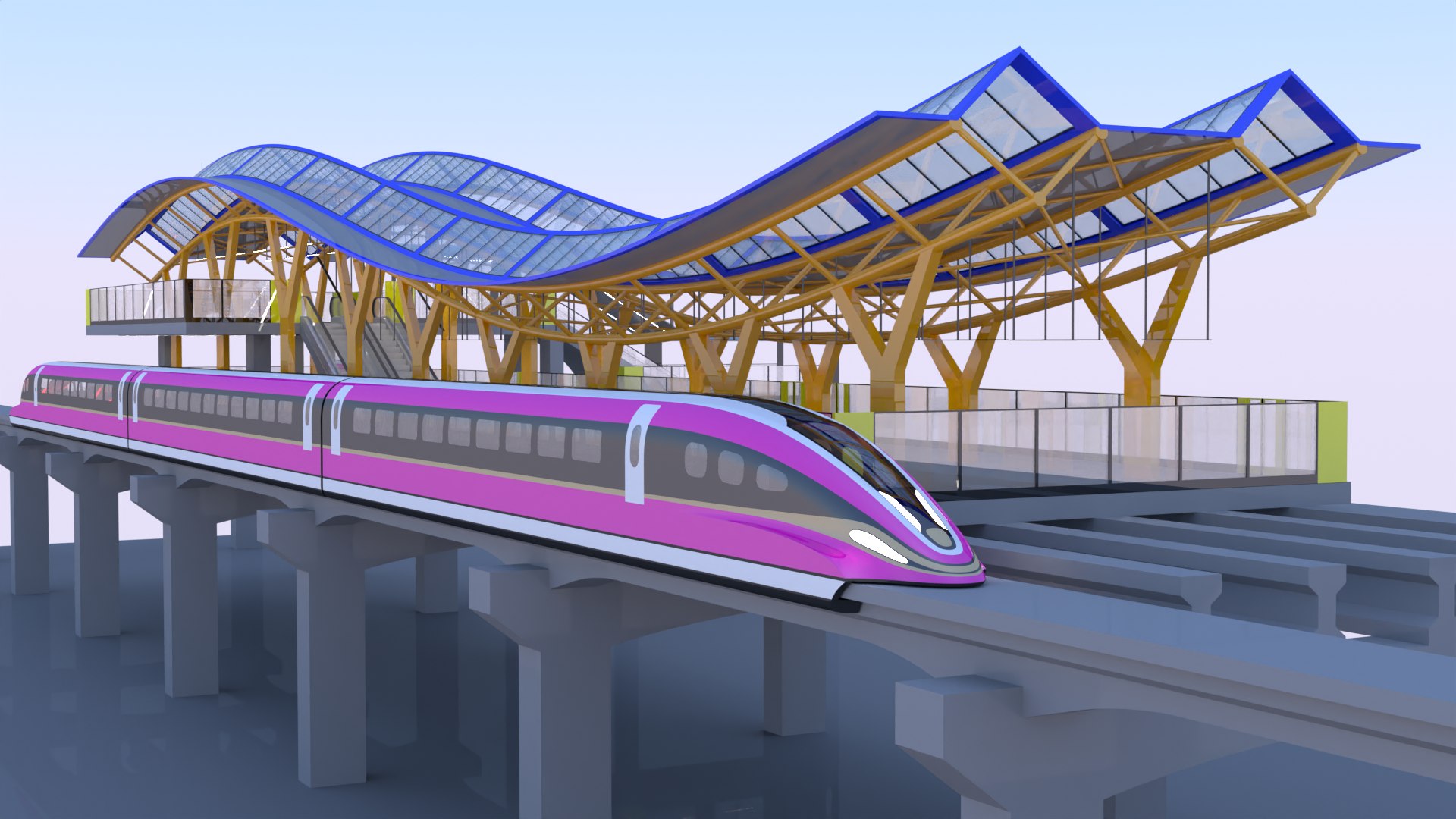 3D Maglev Stations Collection III 2024 - TurboSquid 2173805