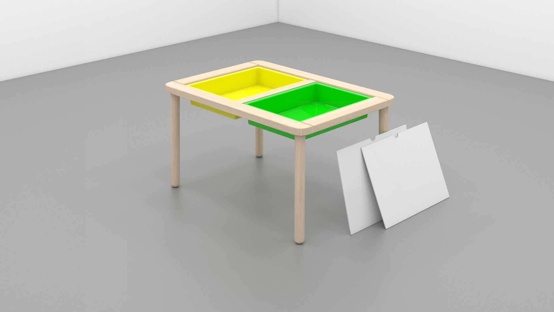 Ikea Flisat Table Chairs Model TurboSquid 1478733