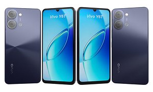 Vivo Y6t Black 3D model