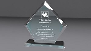 3d award glass