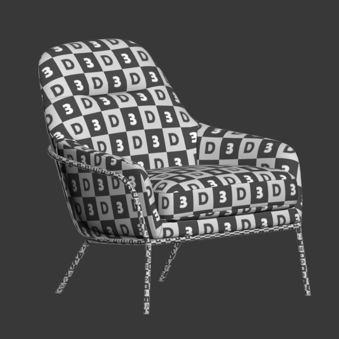 Valentina Chair West Elm 3D Model TurboSquid 1537190