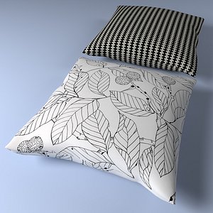 ikea pillow 3d obj