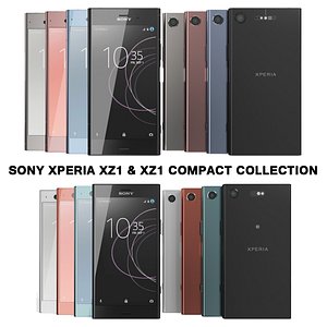 realistic sony xperia xz1 3D model