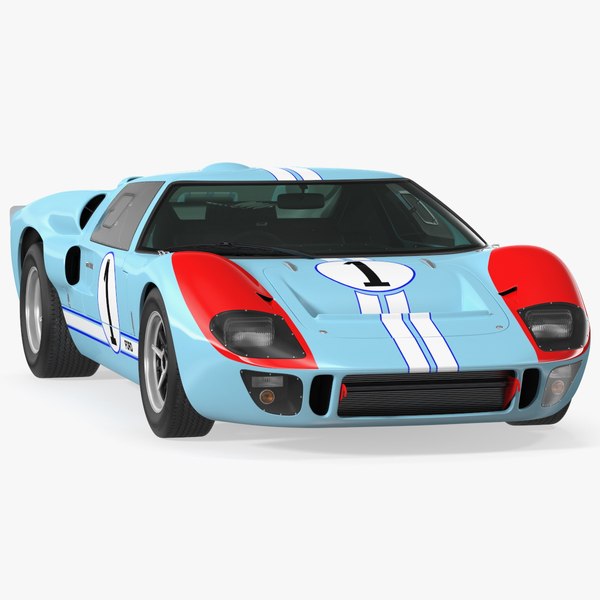 Ford GT Le Mans Carro de corrida 2016 3D model - Baixar Veículos no