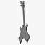 B C Rich Warlock Bass Guitar PBR