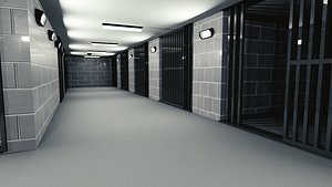 interior prison cells 3D model